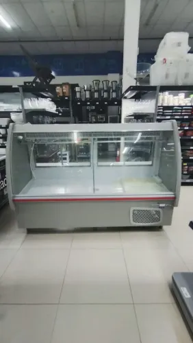 Balcão De Açougue Tendal 2.10 Metros Linha Pop Cinza Gelopar