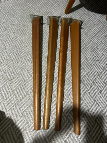 Pés palitos de madeira