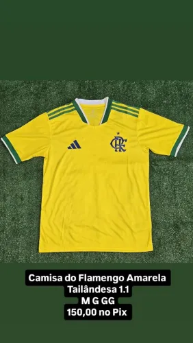 Nova Camisa do Flamengo Amarela