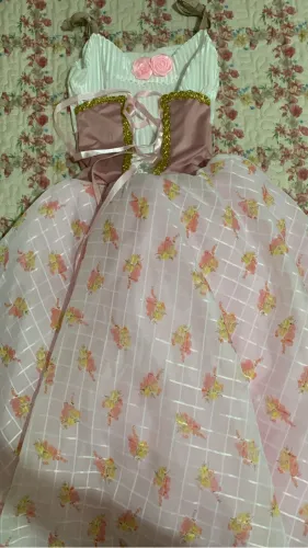 Vestido infantil, tamanho 6