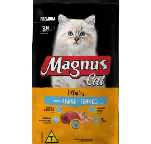 Ração Magnus Cat Gatos Filhotes Carne E Frango 1 kg