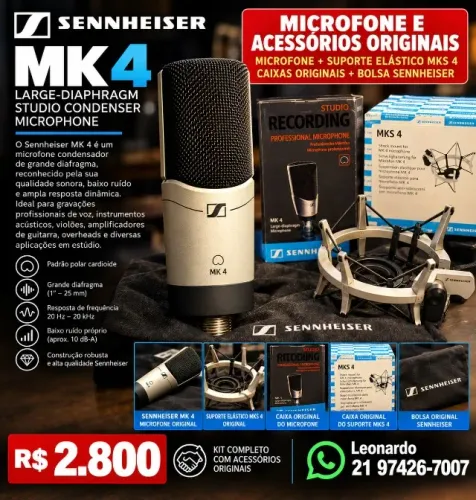 Microfone Sennheiser MK 4 - Original
