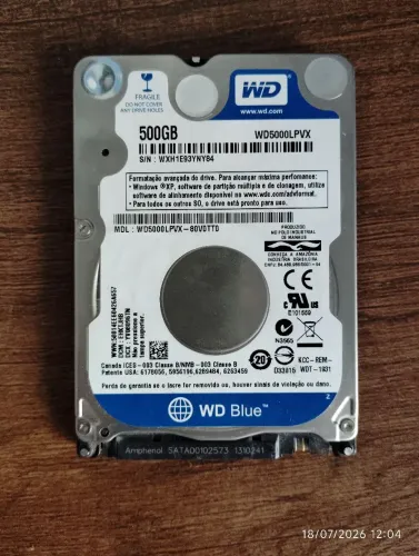 Hd notebook 500 Gb