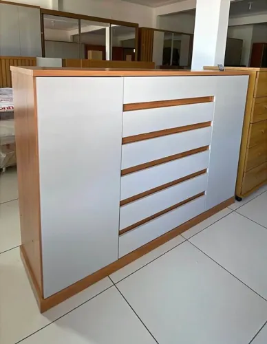 MEGA! Cômoda 7 Gavetas 2 Portas (Novo) Entrega Grátis!
