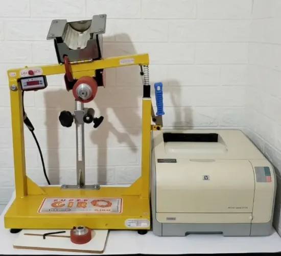 Transfer Silksmaq Super Transfer Giro 360 Laser e Impressora laser colorida HP CP1215