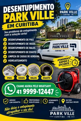 Desentupidora em Curitiba com até 15% de desconto