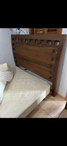 CAMA CASAL Madeira maciça mais box!!!! OPORTUNIDADE