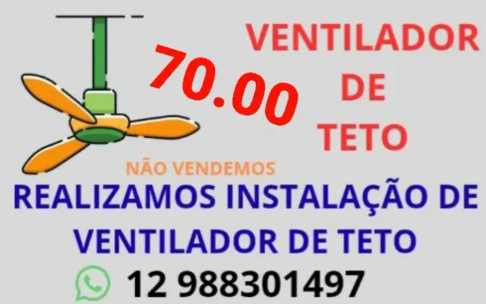 Ventilador de Teto ( instalação)