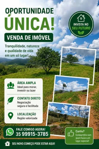 Terreno em São Thomé das letras com vista incrível