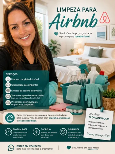 Limpeza para Airbnb | Capricho, Organização e Pontualidade