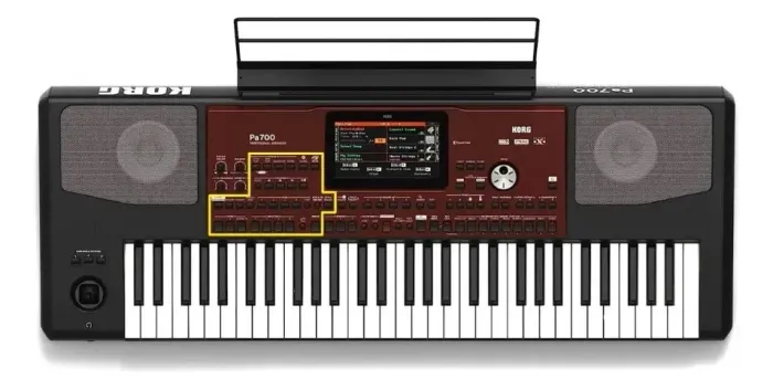 BORRACHA DE COMANDO ELETRORITMO KORG PA700
