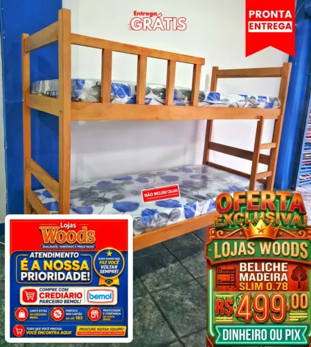 Beliche Madeira R$ 499,00 Novo no Acabamento Verniz
