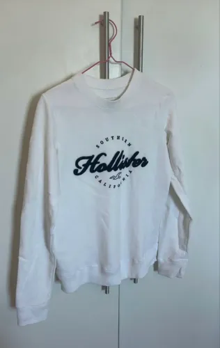 moletom branco da hollister PP