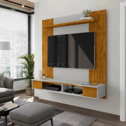 Painel para TV até 55 Polegadas Off White / Nature ? Novo na Caixa