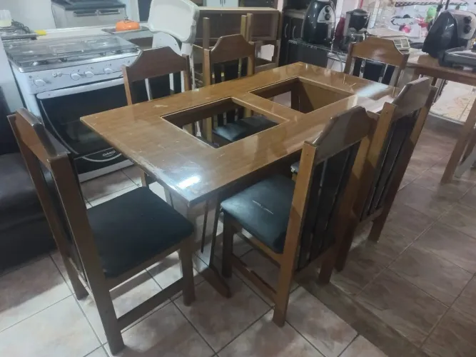 Mesa de jantar 6 cadeiras parcelamento em até 12 ×