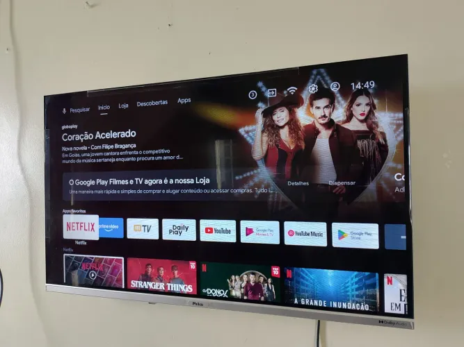 Smart tv 42 HDR Android Bluetooth Modelo novo faço entrega aceito cartão 