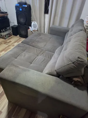 Sofá reclináveis 3 lugares semi novo
