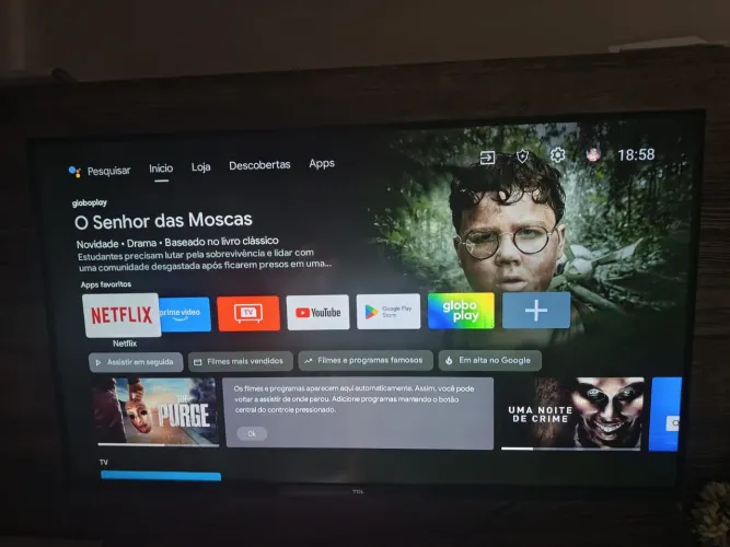 Android TV TCL 43 polegadas