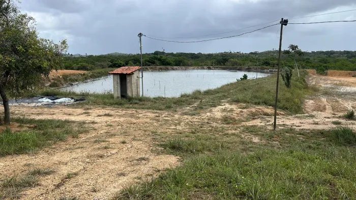 Sítio com viveiro de camarão