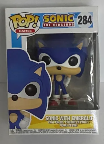 Funko Pop Sonic With Emerald 284 - Original, Novo e Lacrado