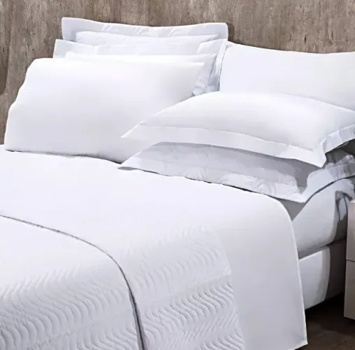 Lençol para Hotel Queen sem elástico 60 unidades 250x250cm Confort Percal 180 Fios Misto