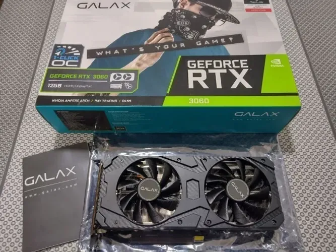 Placa de Vídeo GeForce RTX 3060 12gb Galax 1ClickOC