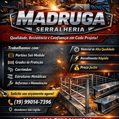 Serralheiro serralheria madruga