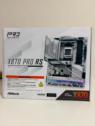 Placa Mae AsRock X870 Pro RS, DDR5 NOVA Lacrada