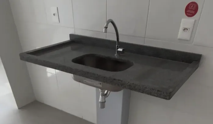 Bancada de cozinha granito cinza andorinha