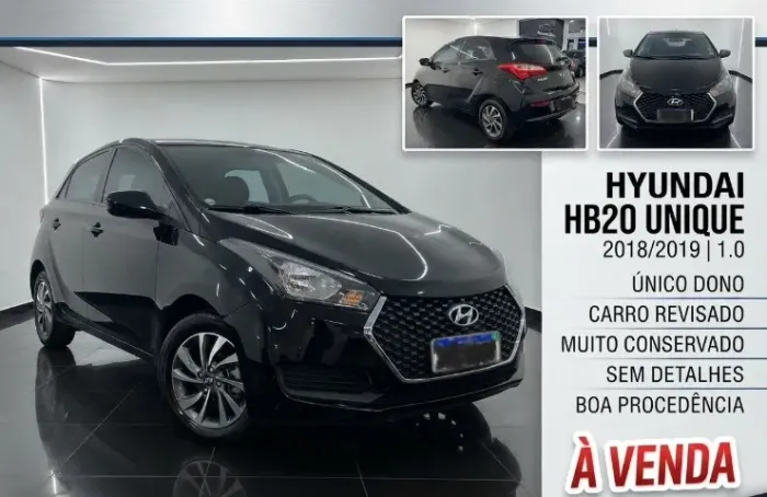 Hyundai HB20 Unique 1.0 Flex 12V Mec. 2019