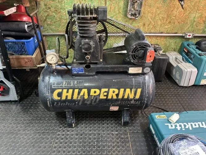 Compressor de Ar CHIAPERINI 6 MPI 70 L 1,5HP 140 PSI 110/220V