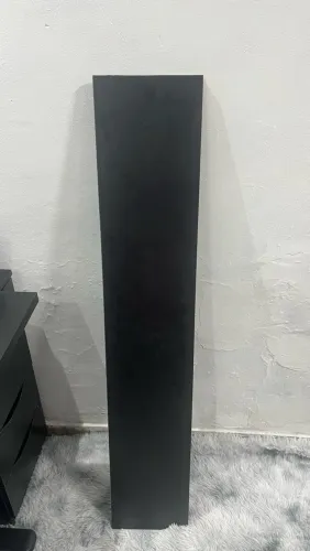 1 Prateleira Preta Mdf de Parede 120x22