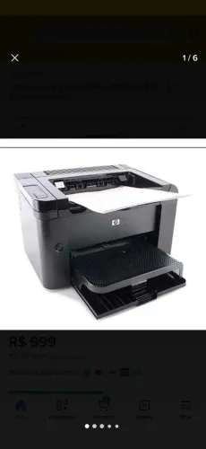 Impressora monocromático Hp 1606