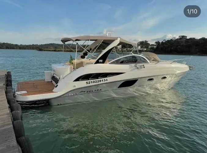 Lancha Solara 310 - Impecável | Gerador, Ar e Volvo Penta 375HP
