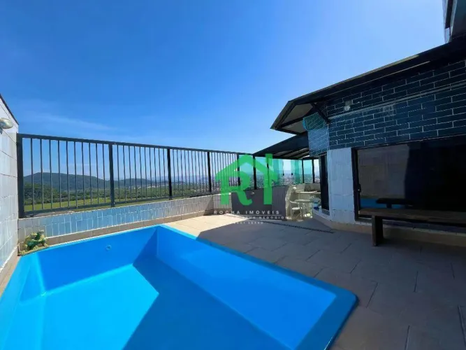 Cobertura com 3 quartos (1 suíte), 2 vagas e lazer - Jardim Astúrias, Guarujá | Rocha Imóv