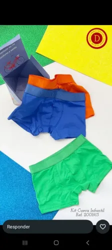 Cuecas da diamantes infantil