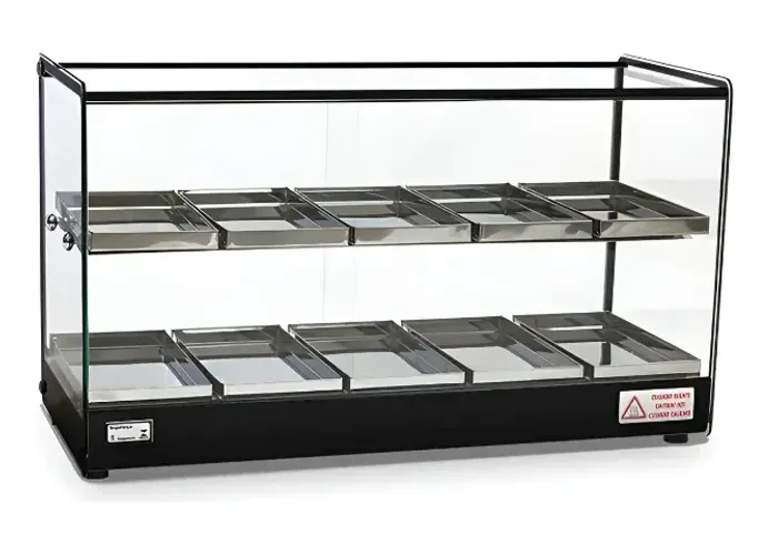 Estufa Vitrine Para Salgados 10 Bandejas EVR Dupla Titã