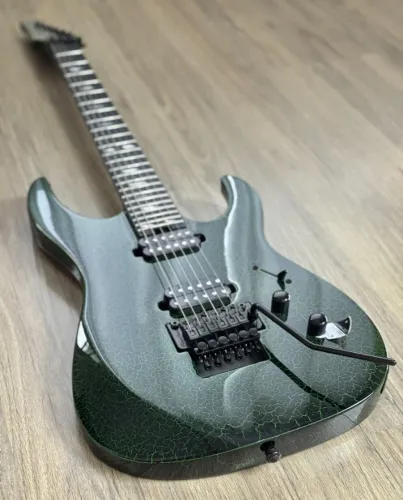 Guitarra Legator 6 Cordas Green Crackle Fishmann Destro Verde