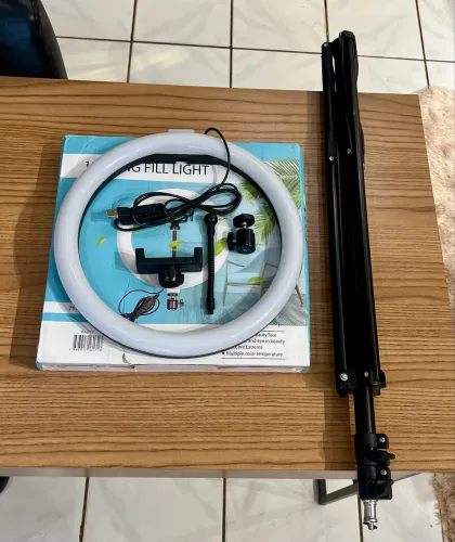 Ring Light 30cm 12? com Tripé 2 Metros para Fotos e Vídeos 