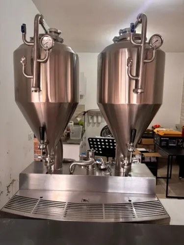 Fermentador Inox TK Tanque "Duplo de Bancada 80L"