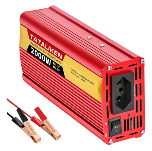 Inversor de voltagem 2500 watts, 12 x 110 volts