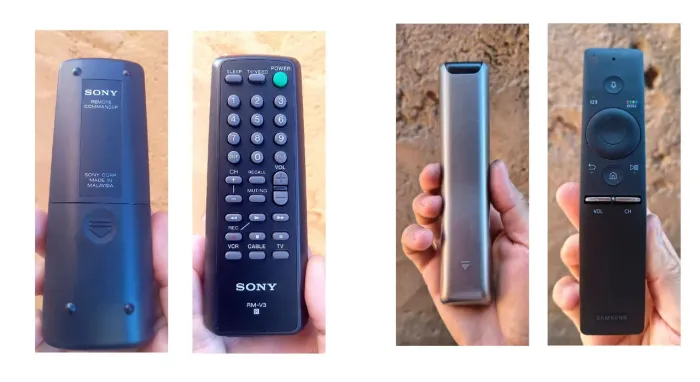 2 controles remotos originais:SAMSUNG TV+SONY TV/fotos reais!