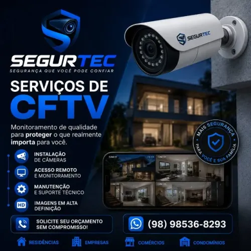 Instalação de Câmeras de Segurança CFTV - São Luís
