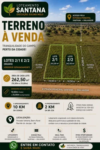 NA SANTANA - TERRENO RURAL