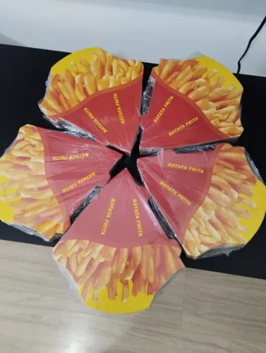 Cone Batata Frita / caixa de batata / embalagem - 800 unidades