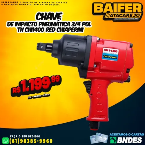 Chave de Impacto 3/4 Pol TH CHI1400 Red Chiaperini