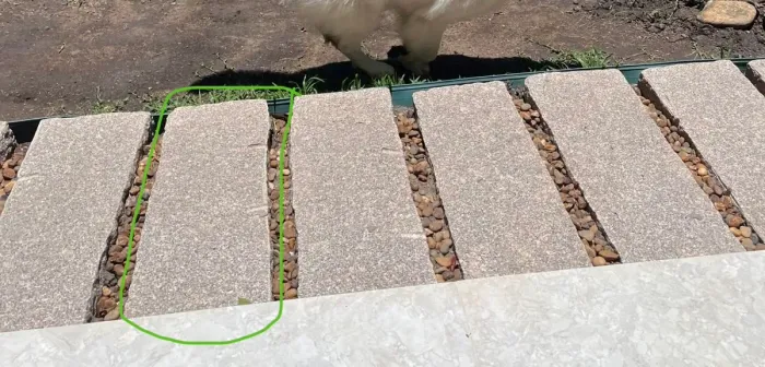 Pisante para calçada de granito bruto