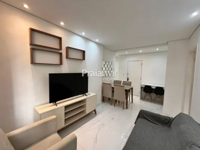 OPORTUNIDADE COLADO NA PRAIA | APTO REFORMADO | 1 W.C | 1 VAGA | 50M2 | BOQUEIRÃO | SANTOS