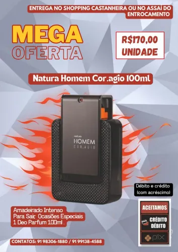Natura Homem Cor.agio 100ml