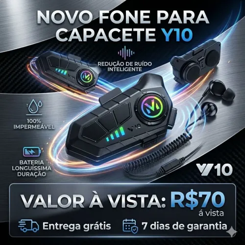 Fone de Ouvido para Capacete Y10